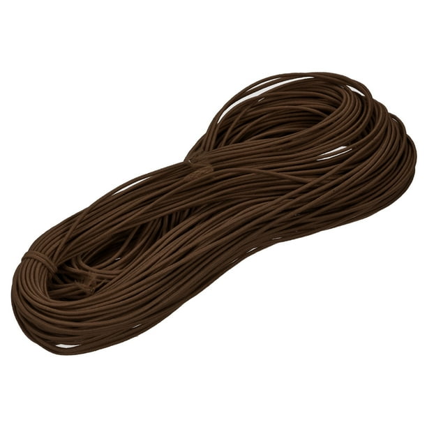 Elástico Cordón Elástico Cuerda 2mm 49 Yardas Claro Marrón para Artesanías, Joyería Fabricación, Brazaletes, Collares, Abalorios