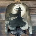 thumbnail image 6 of Kilaqueen Halloween Shirts for Women Long Sleeve Crewneck Witch Graphic Sweatshirts Vintage Festival Pullover Tops Fall Cute Loose Blouses Funny Gifts, 6 of 6