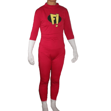Freakazoid Adult Costume Body Suit Spandex F! Dexter Superhero Freakazoid!
