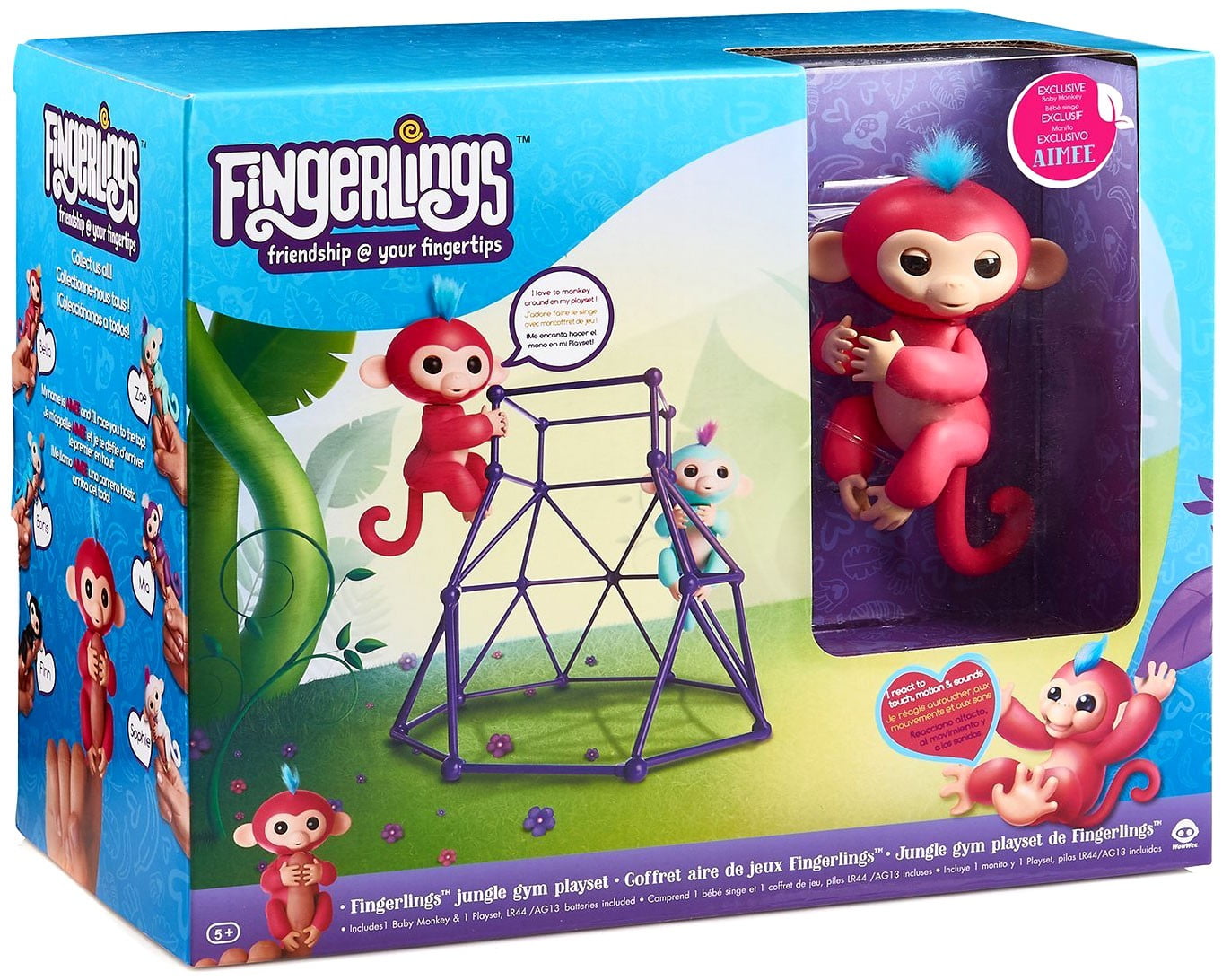 Fingerlings Monkey Jungle Gym Playset Interactive Fingerling US SELLER FAST SHIP 