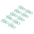 thumbnail image 4 of Shaped Paper Clips, Cute Paper Clips Metal Material Light Portable Green  for School, 4 of 8