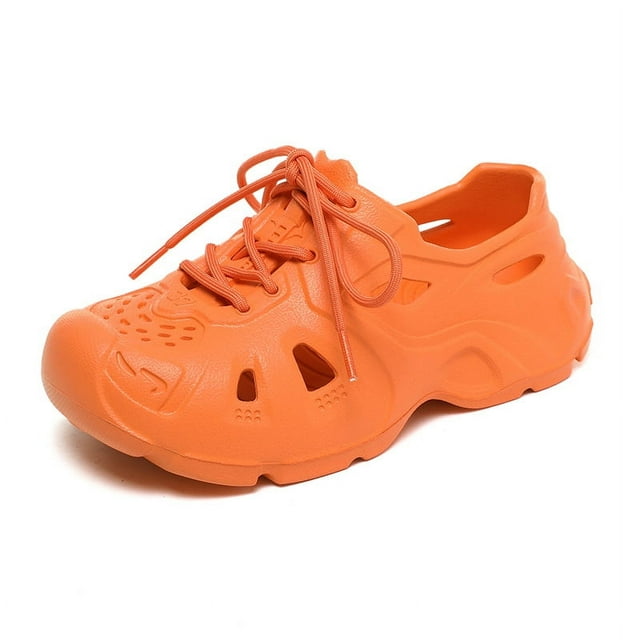Men's Breathable Lace Up Cut Out Clog Sneakers with Assorted Colors Shoes for Men Boys