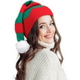 2Pcs Mother Kids Christmas Hat Pompom Winter Baby Beanie Hats Infant