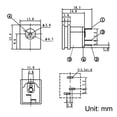 thumbnail image 4 of 5 piezas Conector hembra de 5.5mmx2.1mm DC-015 3Pin, 4 of 4