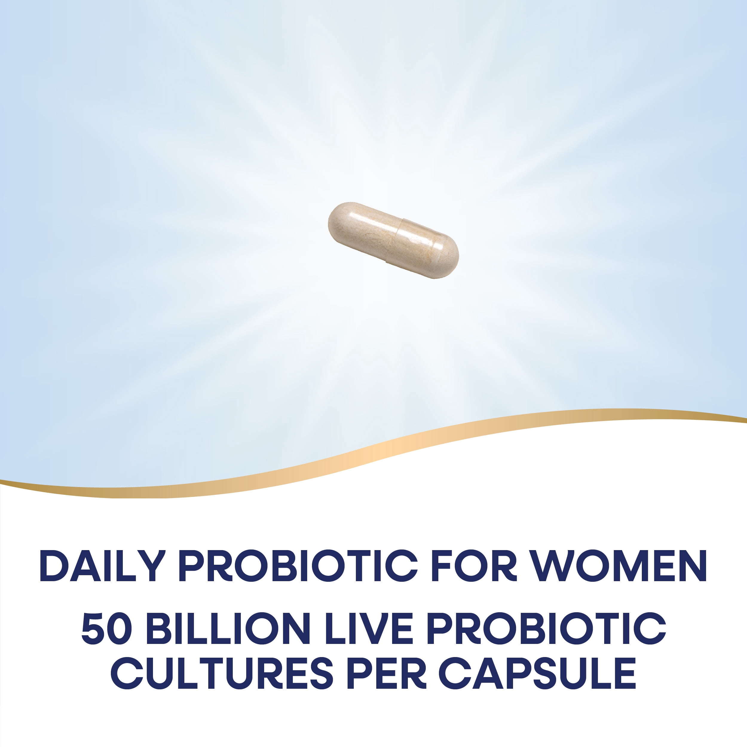 Fortify Optima Women's Probiotic, 50 Billion CFU Capsules, 30 Count