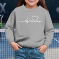 thumbnail image 2 of Godom Toddler Girls' Sweatshirt Girl No Cap Crew-Neck Sweatshirt Long Sleeve Pullover Shirt, 2 of 4