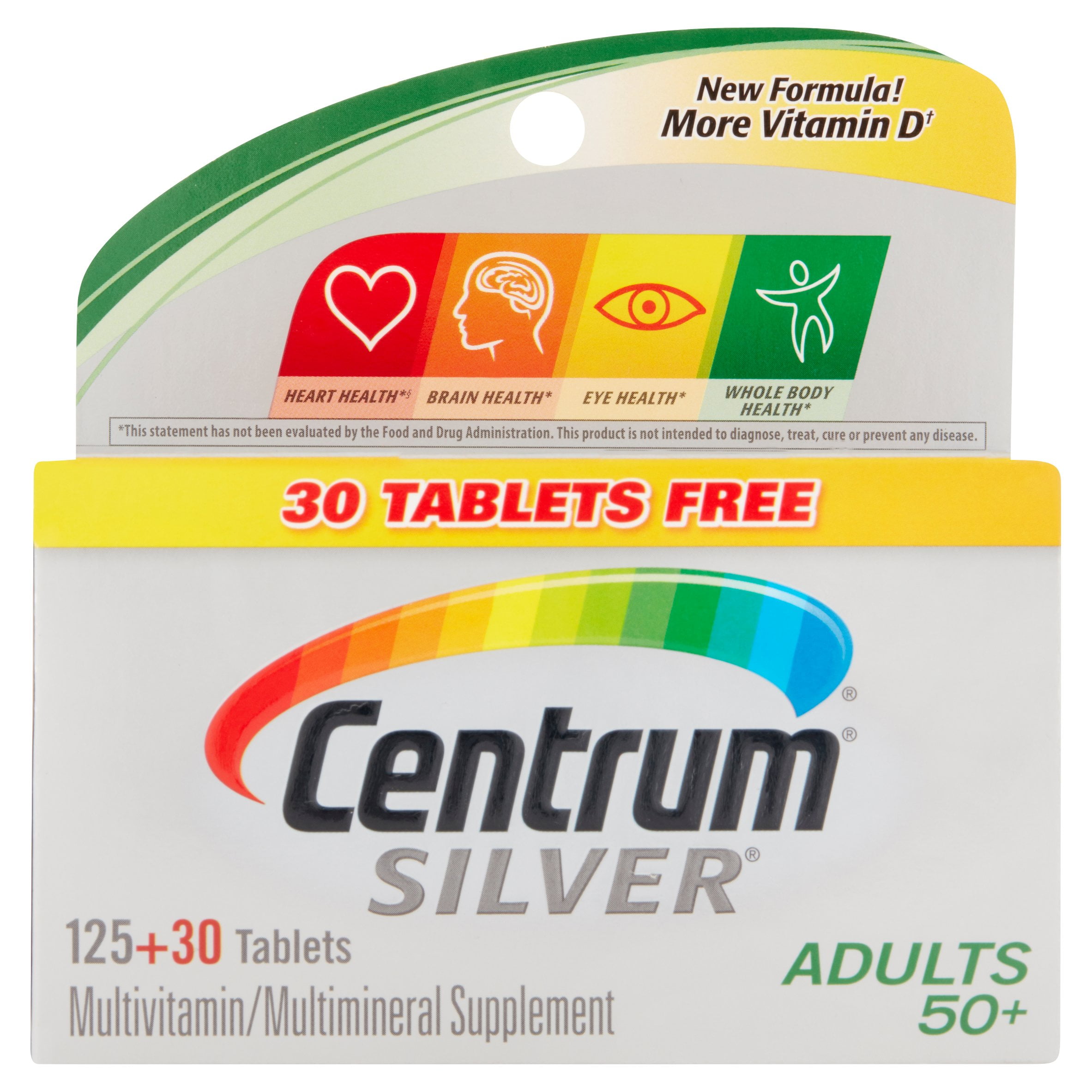 Centrum Silver Adult 50+ (125+30 Count) Multivitamin / Multimineral