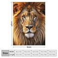 thumbnail image 4 of HENGT  Printed Lion Throw Blanket Super Soft and Cozy Feeling Blanket Perfect for Couch Sofa Bed Animal Blanket, 4 of 6