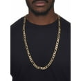 thumbnail image 4 of PalmBeach Jewelry Figaro-Link Necklace in Yellow Goldtone 24" or 30" (9mm), 4 of 5