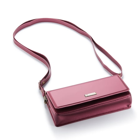 Elehold Crossbody Purse for Women, RFID Anti-Theft Adjustable Shoulder Strap Handbag Satchel with Phone Pocket Card Slots,Red