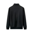 thumbnail image 5 of Frontwalk Men's Outwear Long Sleeve Winter Warm Jacket Coat Men Casual Parka Sweatshirt Black-JCD75 Plus Velvet Cardigan Stands Up The Sweater L, 5 of 9