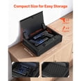 thumbnail image 3 of KFFKFF Gun Safe, Heavy Duty Handgun Safe with Fingerprint/Password/Key, 3-Way Quick Access Firearm Case Box with Lighting, 3 of 9