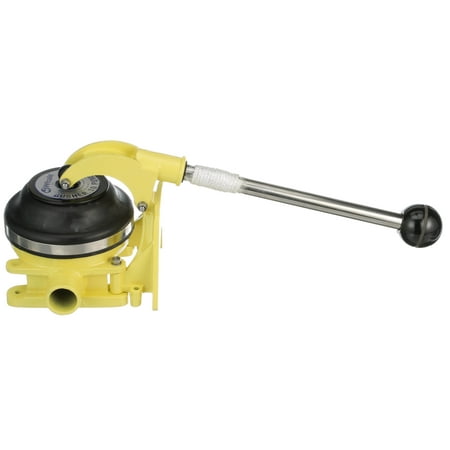 Whale BP3740 Gusher 10 Mk3 Manual Bilge Pump, Thru-Deck/Bulkhead, up to 17 GPM Flow Rate, 1 ½-Inch Hose Connections, for Boats over 40