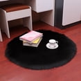 thumbnail image 5 of NUZYZ 30/35/40/45cm Round Plain Fluffy Rug Pad Carpet Bedroom Mat Cover Home Decor, 5 of 8
