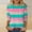 Green, variant on T Shirts for Women Spring 2026 Crew Neck Casual Basic Tops Fashion Summer 3/4 Sleeve Striped Tee
