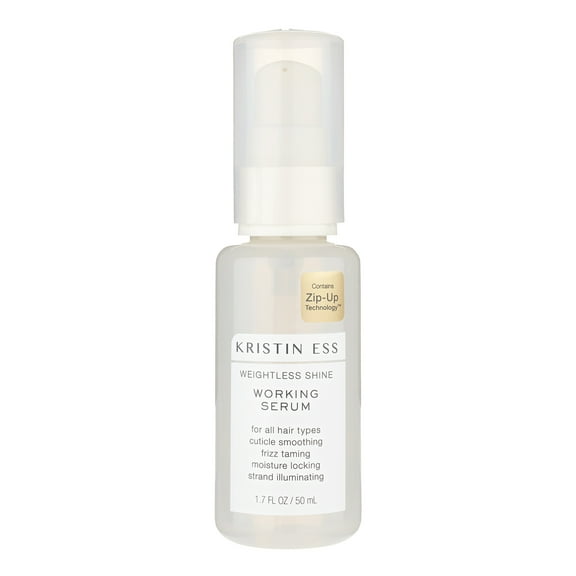 Kristin Ess Hair Weightless Shine Working Serum with Jojoba Oil,  Frizz Control, Hair Smoothing   Moisturizing, 1.7oz