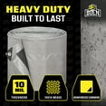 thumbnail image 2 of 16 ft. x 20 ft. Heavy-Duty Commercial Silver/Black Tarp Cover 10 Mil Thick Weave Material, Waterproof, 2 of 8