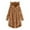 Coffee, variant on Women's Hoodies Coat Cat Ear Cap Plush Tops Fashion Loose Plus Size Button Long Sleeve Stitching Pullover Sweaters