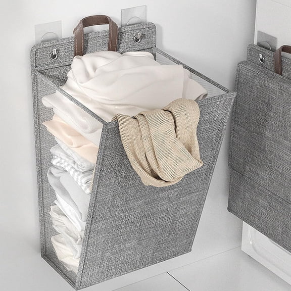 Wall Hanging Laundry Basket,Wall Mounted Laundry Hamper,Hanging Laundry Hamper,Foldable Wall-Mounted Laundry Basket,Collapsible Laundry Hamper With Handle & Laundry Balls