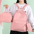 thumbnail image 4 of Resicozy 3 Pcs Backpack Bookbag Casual Lightweight Travel Rucksack Daypack Backpacks for Teens College Bags Backpack 2026 Blue, 4 of 9