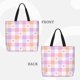 thumbnail image 2 of Easygdp Heart Buffalo Plaid Bolsa Tote para Mujer, Bolso de Hombro para Trabajo, Playa, Viajes, Compras y Supermercado, 2 of 6