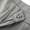 thumbnail image 6 of Fesfesfes Women's High Waisted Wide-Leg Work Pants Loose Comfy Business Casual Outfits Office Dressed Pants Trousers with Pockets(Gray,L), 6 of 8