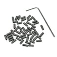 thumbnail image 1 of KAISH 50 tornillos de ajuste de altura para puente de guitarra de acero inoxidable #4-40 x 1/4 pulga, 1 of 4