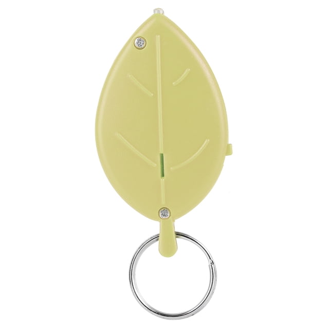 Silbato Control De Voz Buscador De Llaves Anti Pérdida Llavero Localizador Tracer Forma De Hoja Para Billetera Coche Mascota Bolsa Para Niños Maleta Material ABS Negro Amarillo