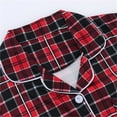 thumbnail image 4 of Xunmmm Pajamas Set for Womens 2 Piece Cotton Plaid Pjs Long Sleeve Sleepwear Soft Button Down Loungewear with Pockets, 4 of 7