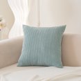 thumbnail image 1 of Funda de almohada de pana a rayas de color sólido de estilo nórdico, funda para cojín de sofá de sala de estar, funda de almohada decorativa para el hogar, 1 of 6