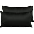 thumbnail image 2 of 2 Pack Soft Smooth Satin Silk Pillowcase Luxury Bed Pillow Case Cushion Cover, 2 of 11