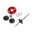 thumbnail image 5 of Kokiya 1/12 RC Car Motor Pinion Gear Gearbox Set Replaces for MN78 MN82 1/12 RC Car Red, 5 of 9