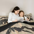 thumbnail image 6 of Homewish Wild Bear Silhouette Bedding Comforter Set,Jungle Animal Twin Comforter Sets,Beige Brown Bedding Set For Boys Kids,Luxury Bedroom Decor Reversible,2 Pieces, 6 of 9