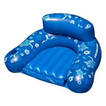 Solstice Vinyl Solo Easychair Convertible Style Pool Float, Blue ...