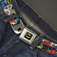 thumbnail image 2 of DC Comics Belt, Seatbelt Buckle Belt, Batman Joker Comic Blocks, 30 to 44 Inches, 2 of 9
