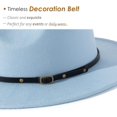 thumbnail image 3 of SURJDE Women Belt Buckle Fedora Hat, 3 of 6