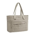thumbnail image 1 of Bolsa de la computadora portátil para mujeres con tira de con correa portátil portátil con cremallera resistente para el viaje de negocios citas Caqui, 1 of 8