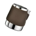 thumbnail image 1 of GUOOL 12oz Milk Frothing Pitcher Lattle Art Measure with Silica Gel Handled, Brown, 1 of 6
