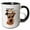 Black/White, variant on 3drose, Cute Airedale Terrier Dog in Cheetah Print for Mothers Day, 11oz Mug
