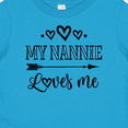 thumbnail image 4 of Inktastic My Nannie Loves Me Granddaughter Boys or Girls Baby T-Shirt, 4 of 5