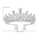 thumbnail image 5 of Corona de cristal de tiara de boda con peine de diadema de boda de diamantes de imitación, 5 of 5