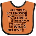 thumbnail image 3 of Inktastic Multiple Sclerosis MS Awareness Walk Boys or Girls Baby Bib, 3 of 4