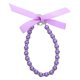 thumbnail image 1 of GOOHOCHY Collar de perlas de imitación para perros y gatos, con accesorios brillantes y lazo de cinta, joyería para cachorros, perras y gatas, color morado., 1 of 8