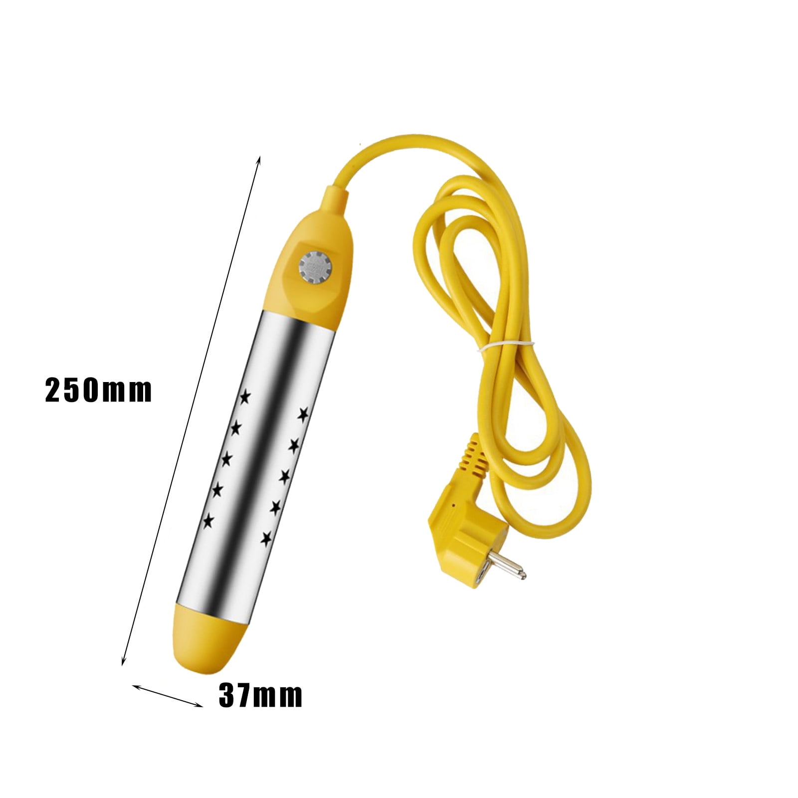 2000W Stainless Steel Water Heater, Portable Household Pool Bathtub Heater Fast Heating Safety Protection for Buckets Basins Outdoor and Home Use