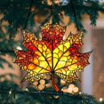 thumbnail image 4 of YardChic Autumn Maple Acrylic Sunlight Catcher, Stained Glass Inspired Maple Leaf Hanging Pendant, Fall Mini Tree Ornaments for Balcony, Courtyard, Thanksgiving Festival Decor and Housewarming Gift, 4 of 4