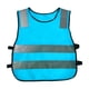 thumbnail image 1 of Chaquetas reflectantes sin mangas para niños, para trabajo de primaria, de punto uniforme azul, 1 of 9