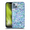 thumbnail image 1 of Head Case Designs Officially Licensed Micklyn Le Feuvre Marble Patterns Mosaic In Sapphire And Emerald Soft Gel Case Compatible with Apple iPhone 14, 1 of 7