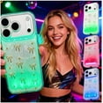 thumbnail image 1 of LED Bowknot Phone Case, Vibrant Built-in Light up Cases, Fashion Colorful Incoming Call Glowing Flash Light-Up Protective Cover for iPhone, Stylish Parties and Daily Use, 1 of 13