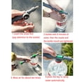 thumbnail image 3 of High Pressure Manual Pump Sprayer Bottle Nozzle | Adjustable Mist & Stream | Fits Standard Plastic Beverage Bottles | Durable Plastic Build | Portable | 29x3x4cm | 1 Set, 3 of 9
