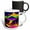 Multicolor, variant on 3drose, Colorful Night Landscape with Mountains and a Tent. Happy Camper Gift, 15oz Mug